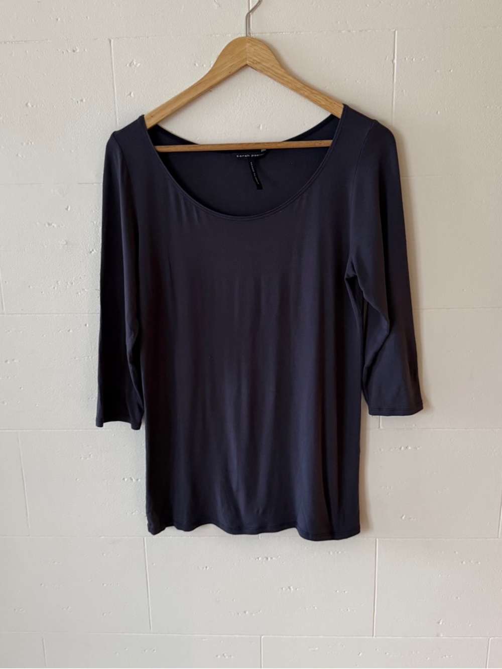 Sarah Pacini | Modal Ballerine Minimal Long Sleeve Top | Large